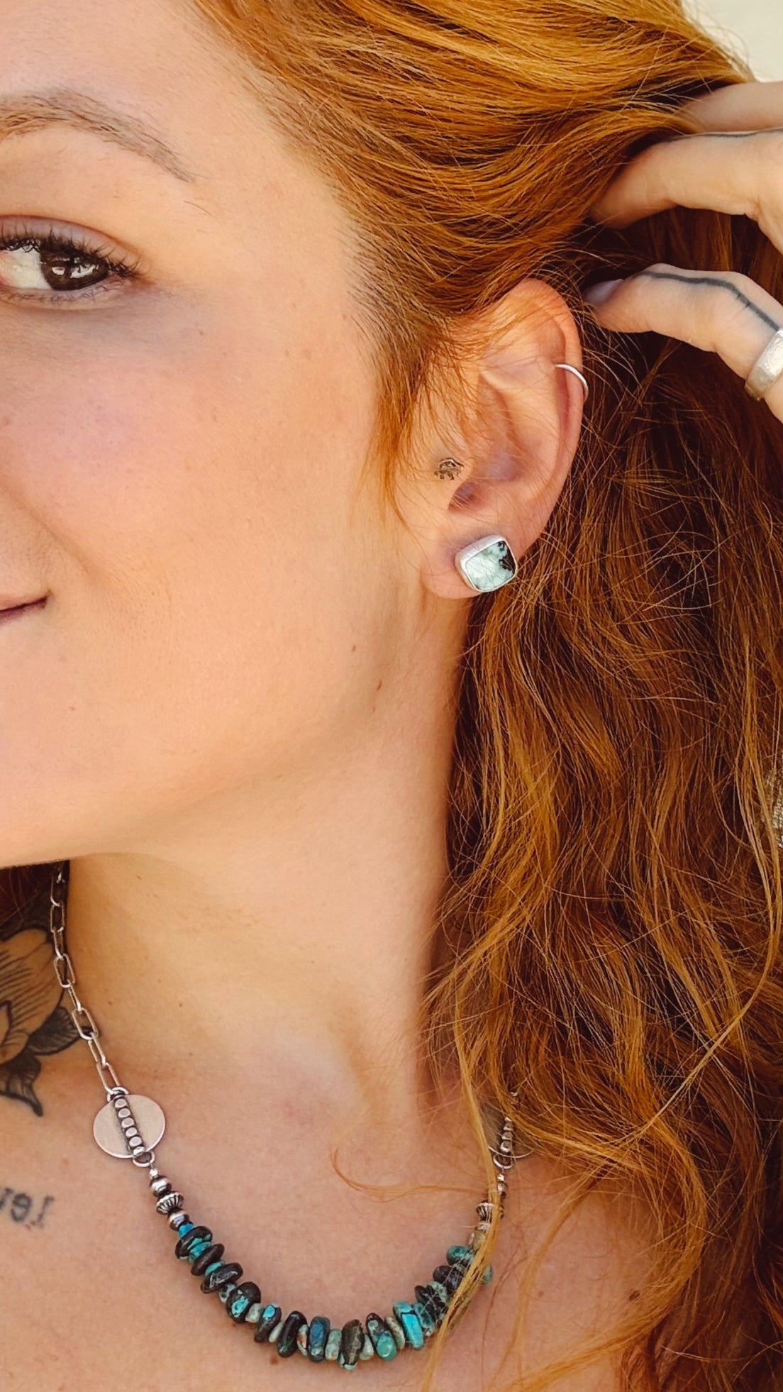 Camille Earrings - Emerald Rose SET (A+B)