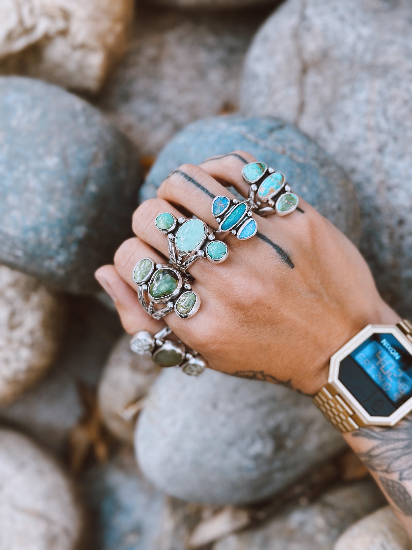 Olivia Statement Ring - Sterling Silver .925 SIZE 6 1/4