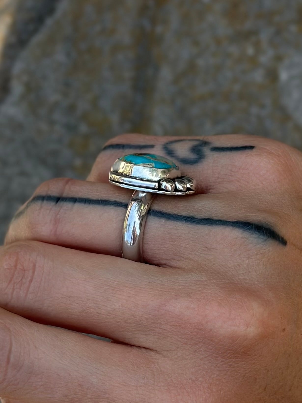 Valerie Ring - Boulder Turquoise - SIZE 6