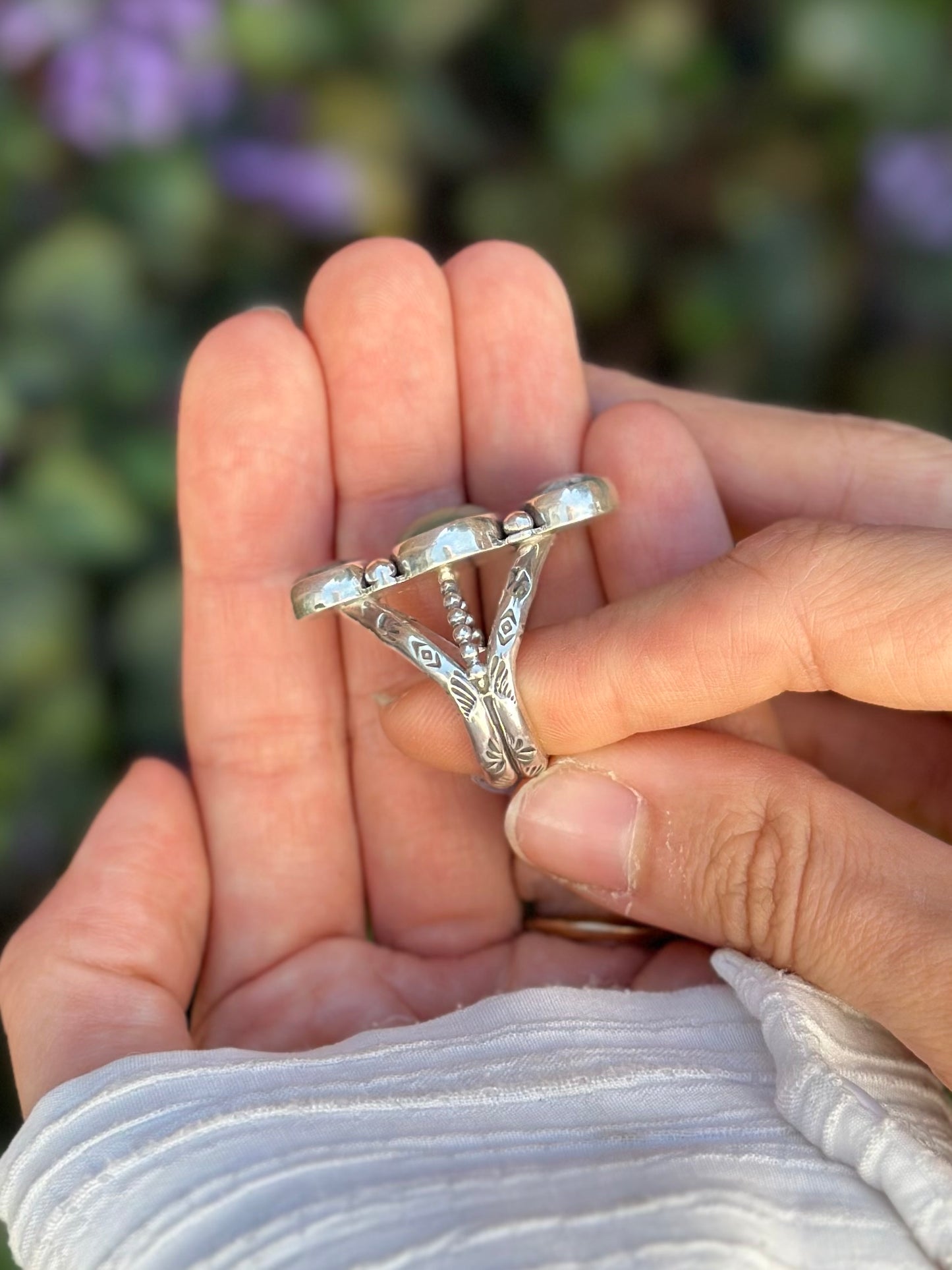 Olivia Statement Ring - Sterling Silver .925 SIZE 11
