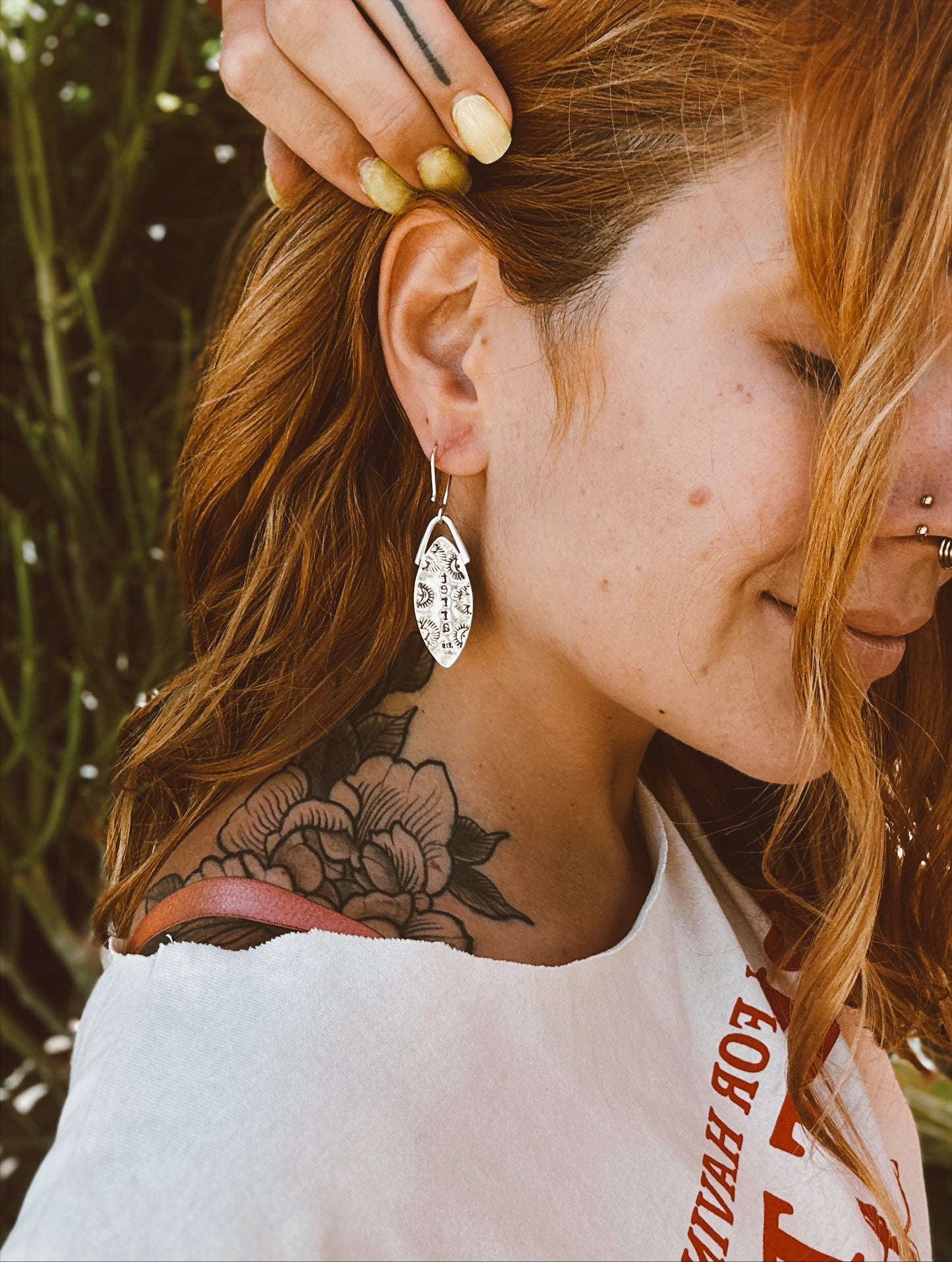 Annisa Earrings - Indonesian Magnesite - Sterling Silver .925