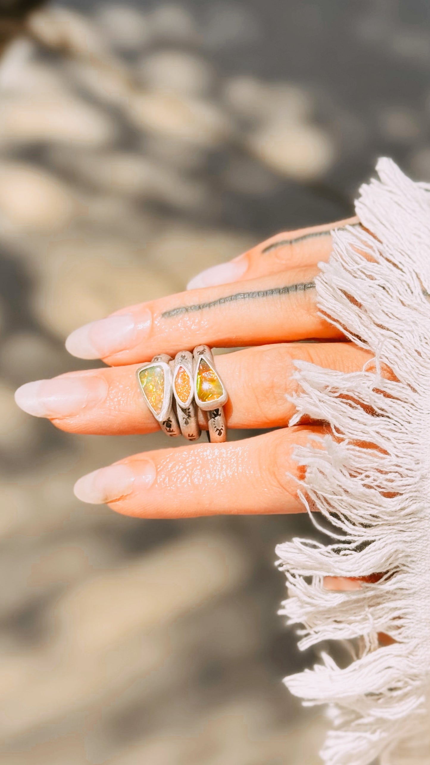 Ginger Ring - Fire Opal - various sizes