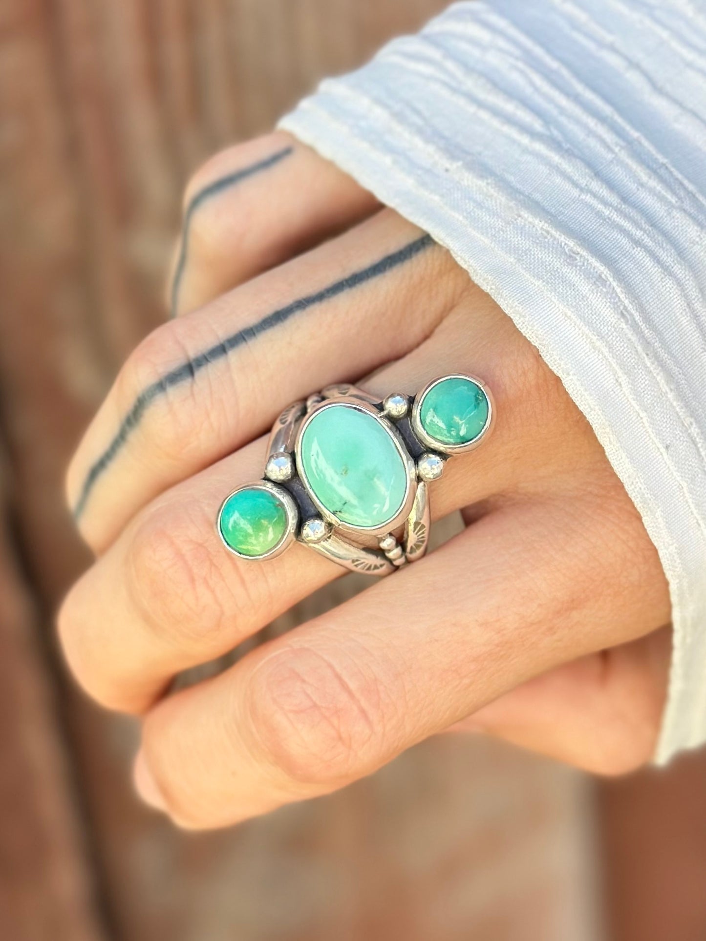 Olivia Statement Ring - Sterling Silver .925 SIZE 9