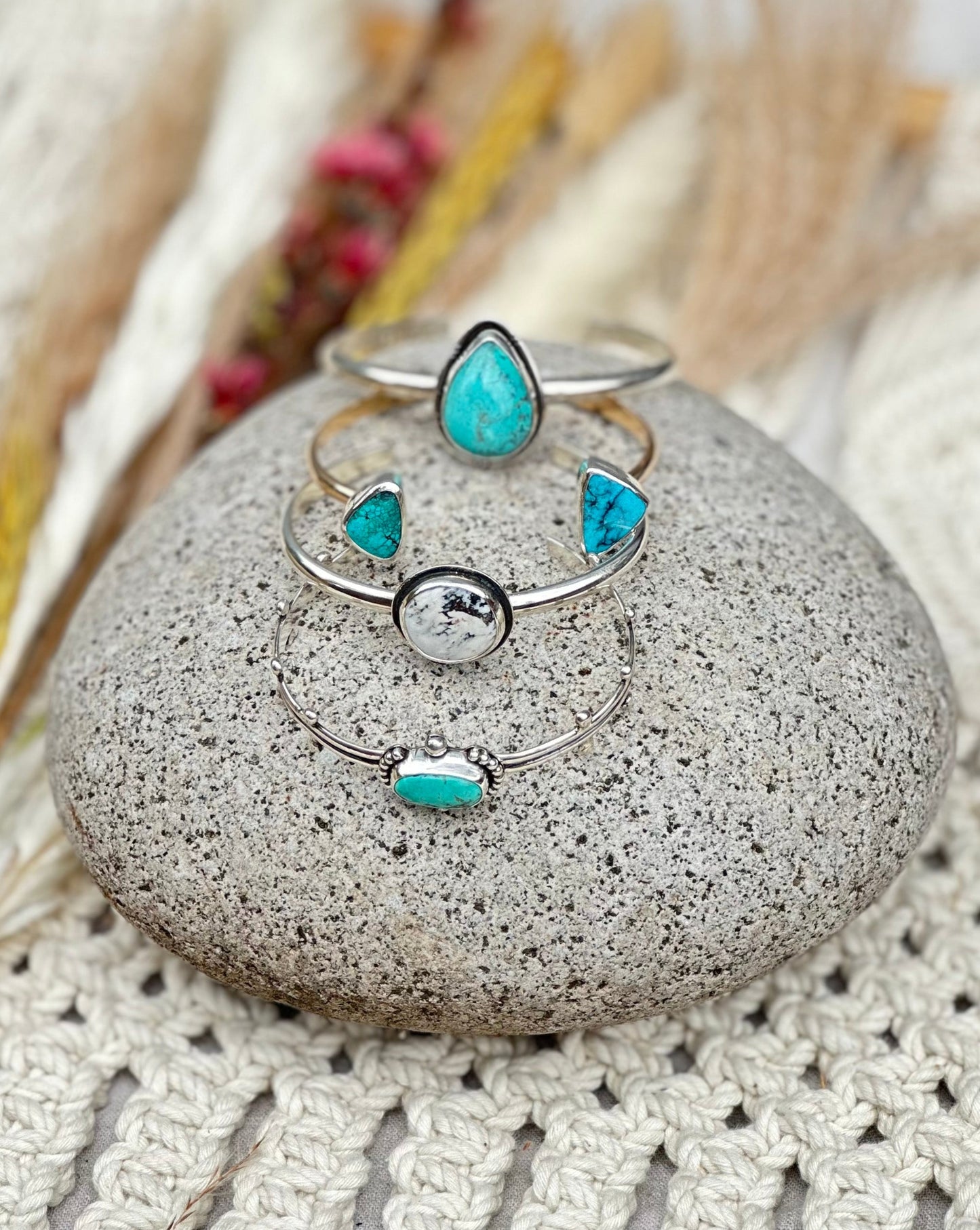 14k Gold Fill Cuff - Hubei Turquoise