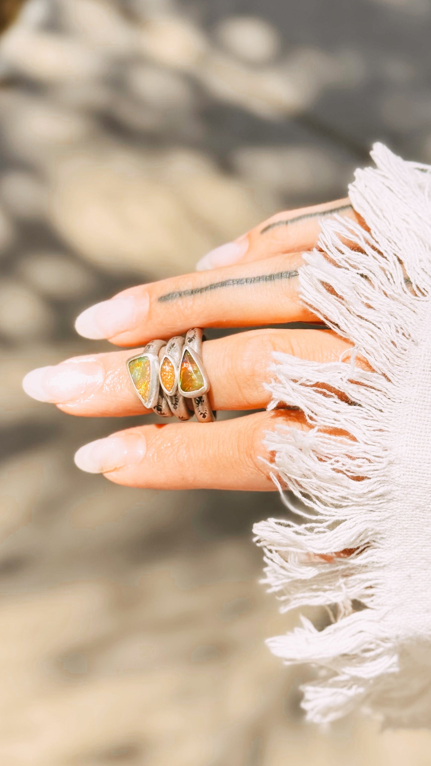 Ginger Ring - Fire Opal - various sizes