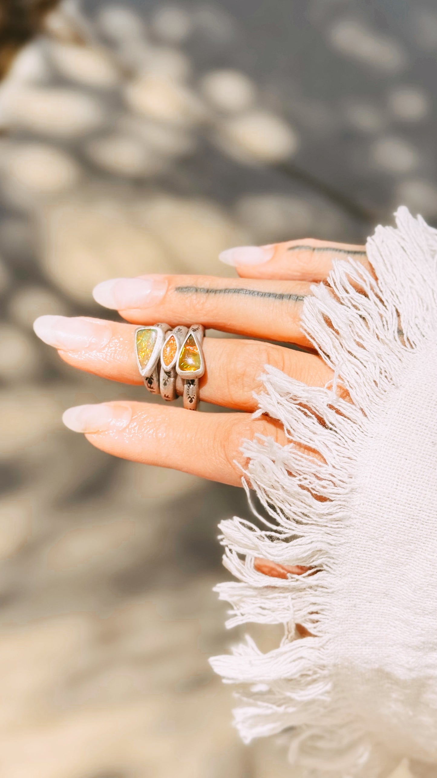 Ginger Ring - Fire Opal - various sizes