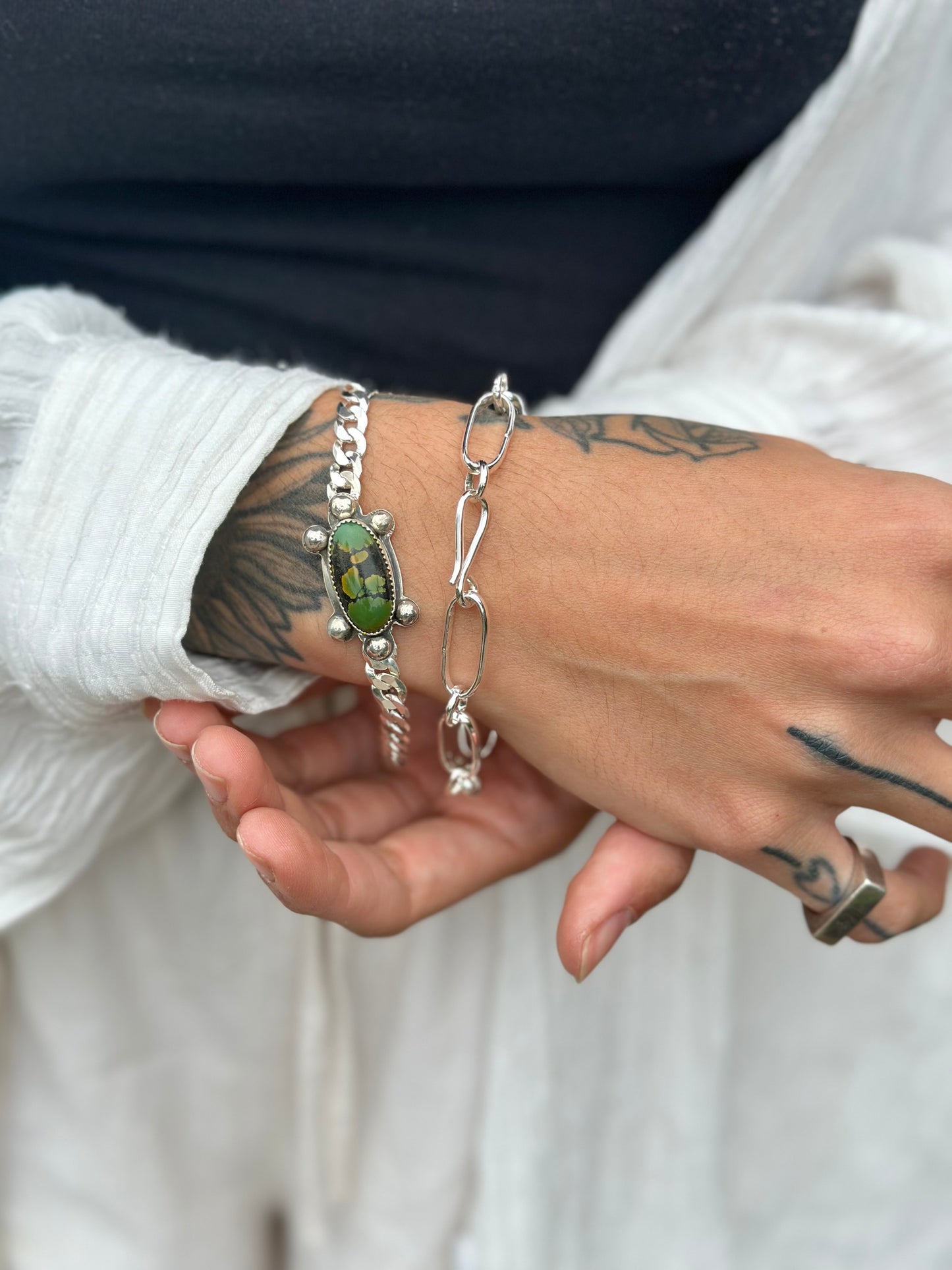 Curb Chain Bracelet - Sterling Silver .925
