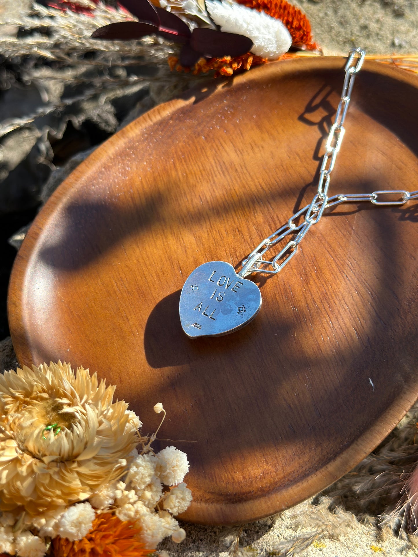 Love Is All Necklace - Sterling Silver .925