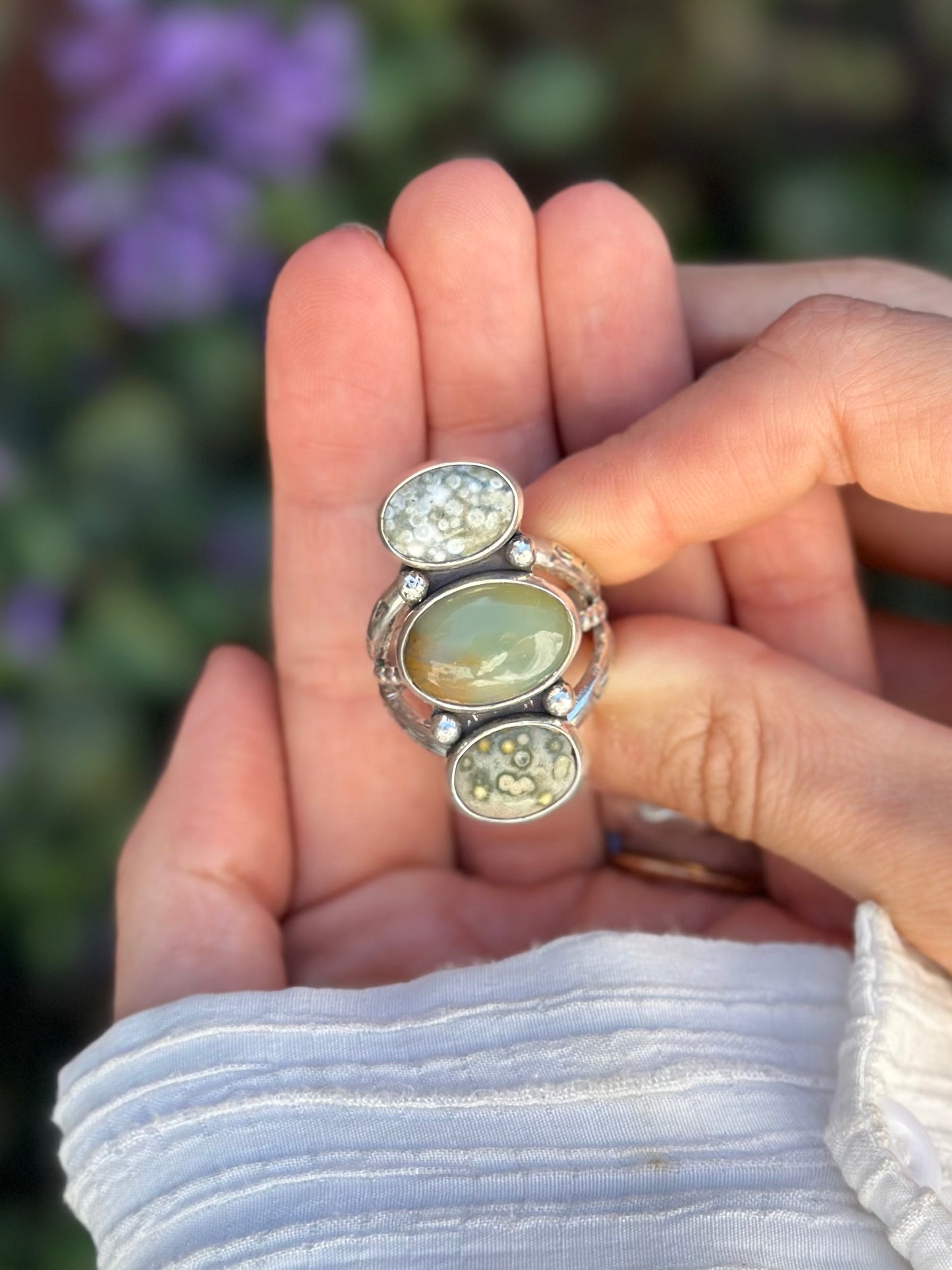 Olivia Statement Ring - Sterling Silver .925 SIZE 11
