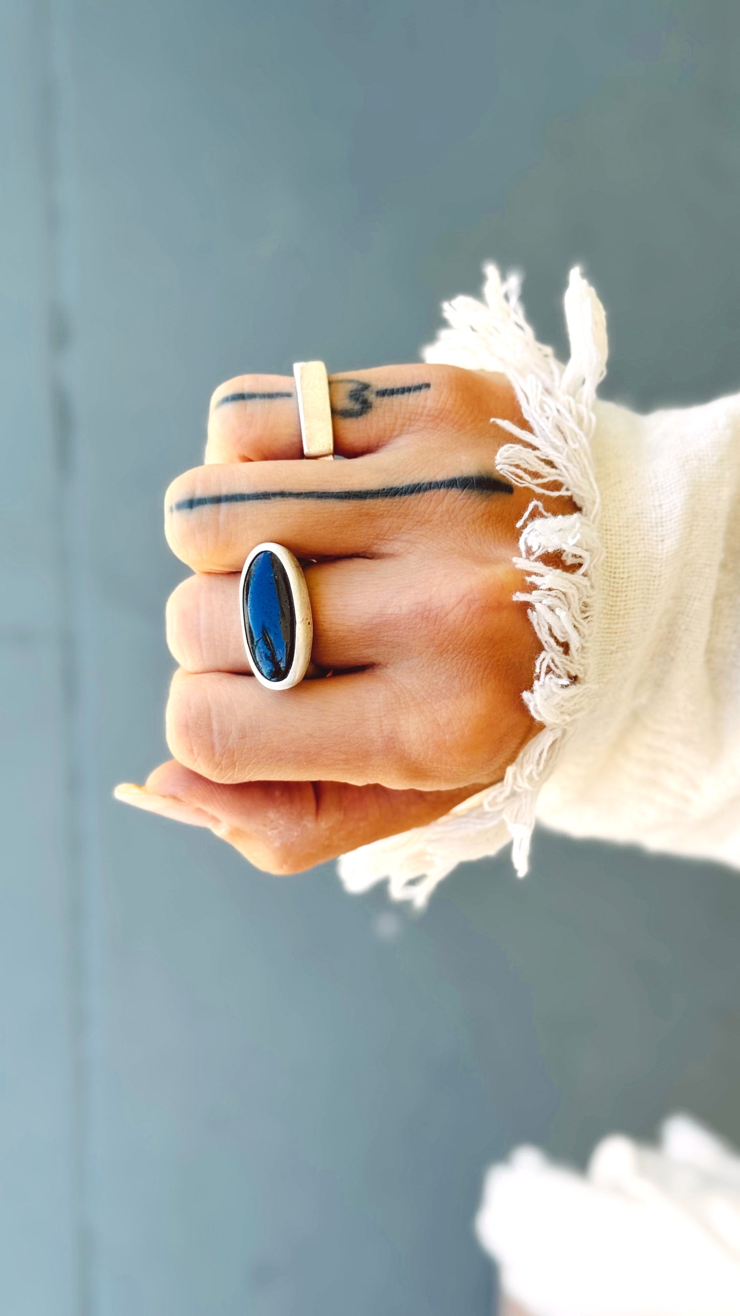 Layla Ring - Black Tourmaline - various sizes