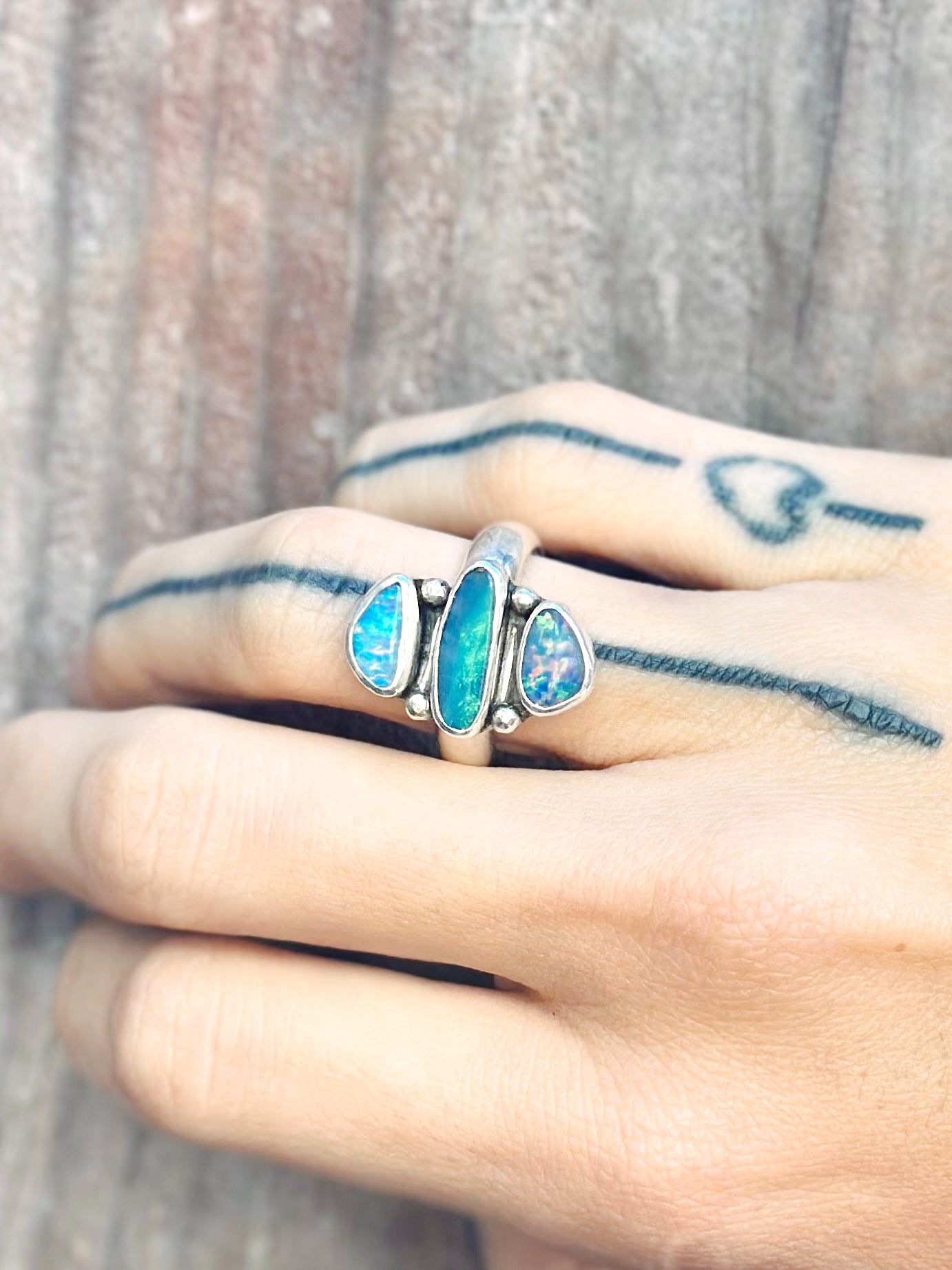 Aurora Ring - Boulder Opal SIZE 7