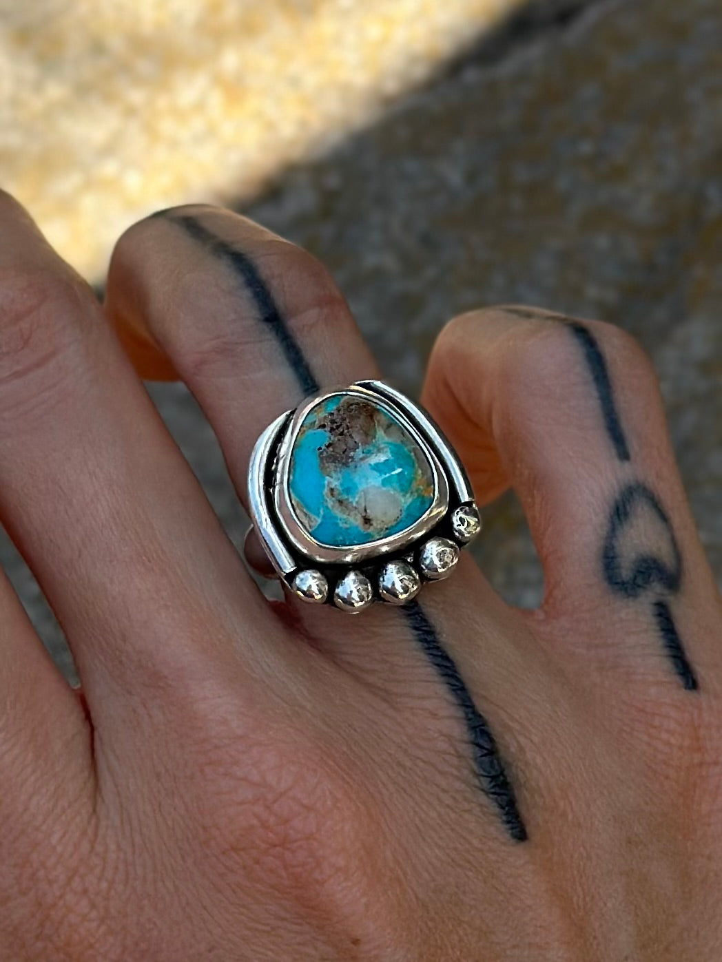 Valerie Ring - Boulder Turquoise - SIZE 6