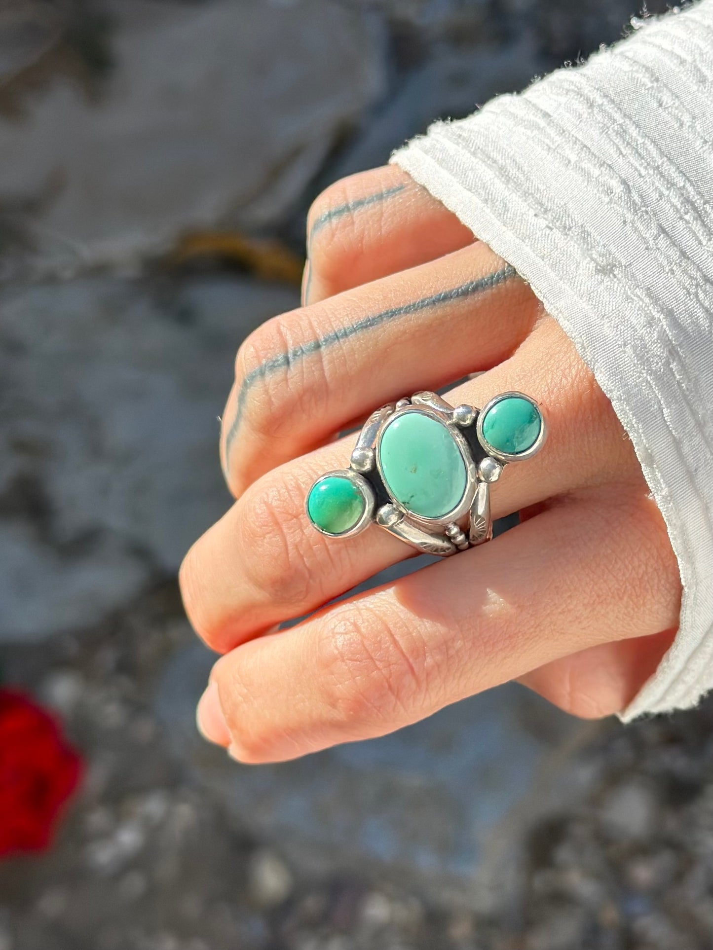 Olivia Statement Ring - Sterling Silver .925 SIZE 9