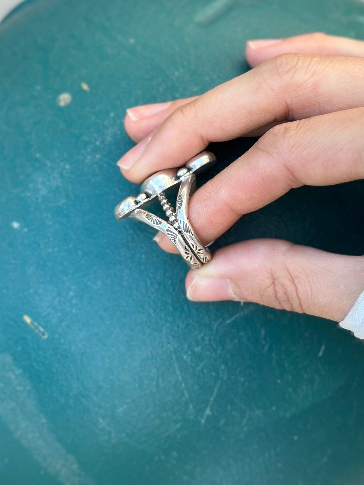 Olivia Statement Ring - Sterling Silver .925 SIZE 10