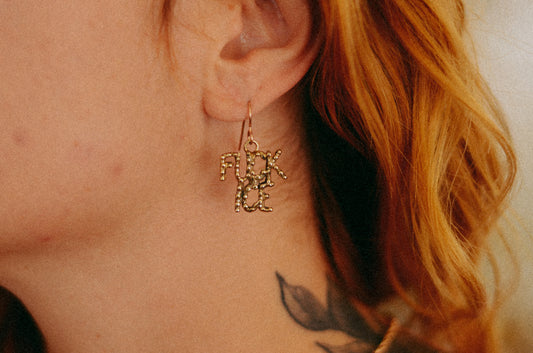 Fuck ICE Earrings