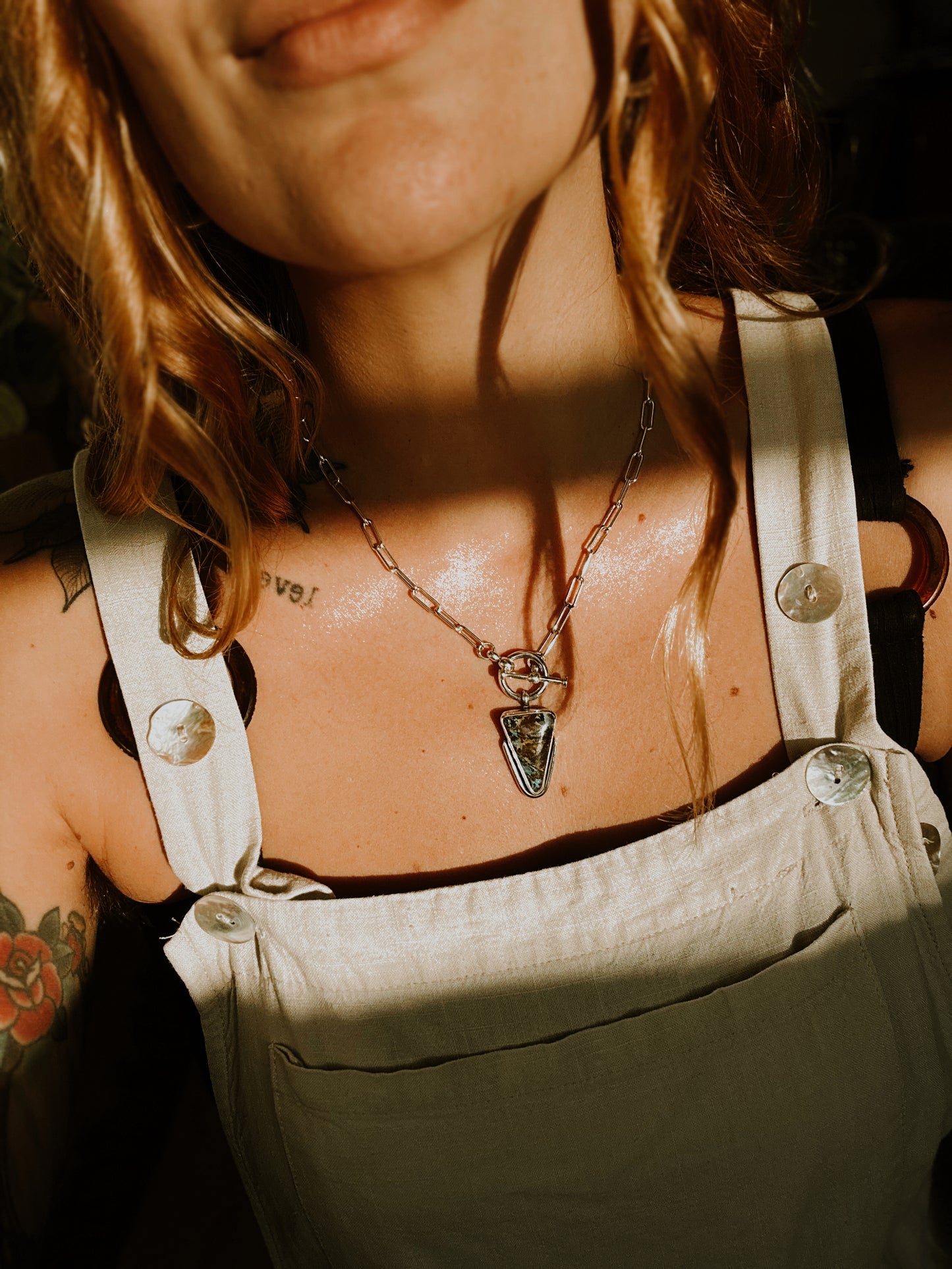 Jodi Necklace - Boulder Opal - Sterling Silver .925