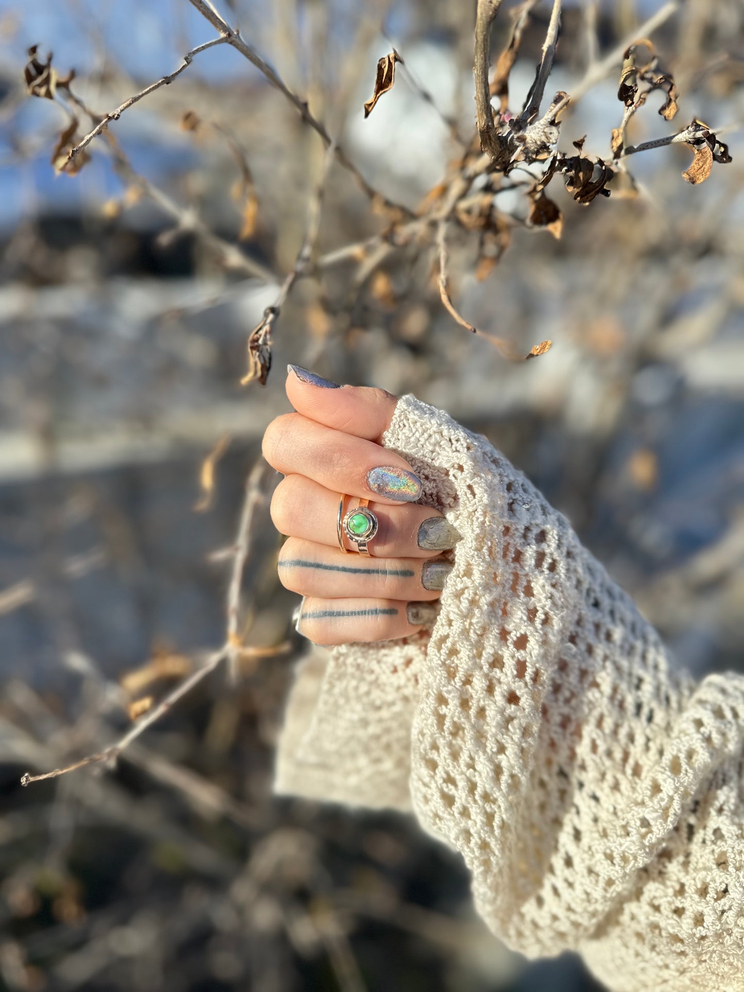 Verde Valley Turquoise Stacker Ring - SIZE 7