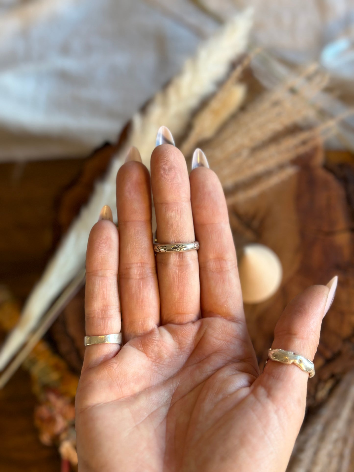 Bamboo Mountain Turquoise Ring - SIZE 7 1/2