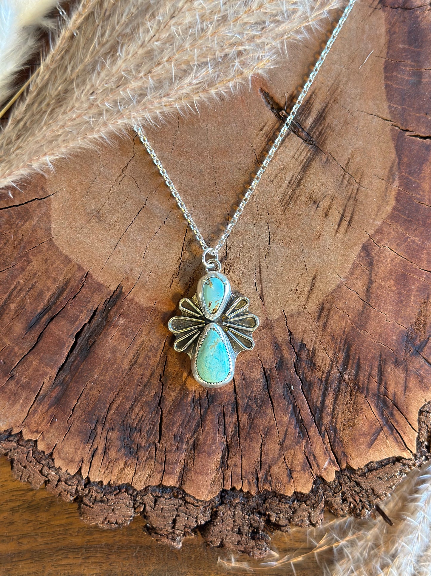 Flora Amazonite Necklace - Sterling Silver .925