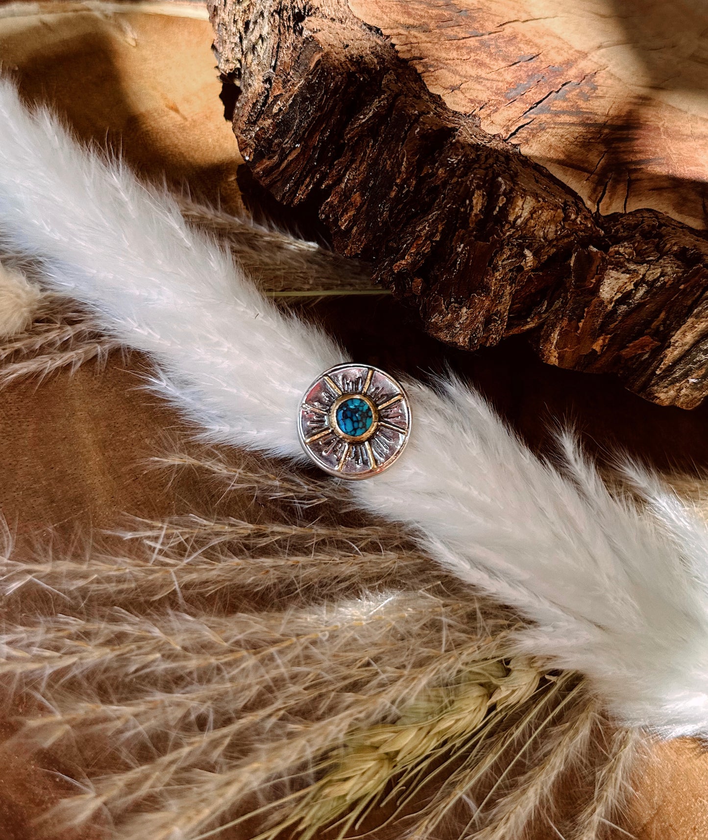 Turquoise Here Comes The Sun Ring SIZE 7