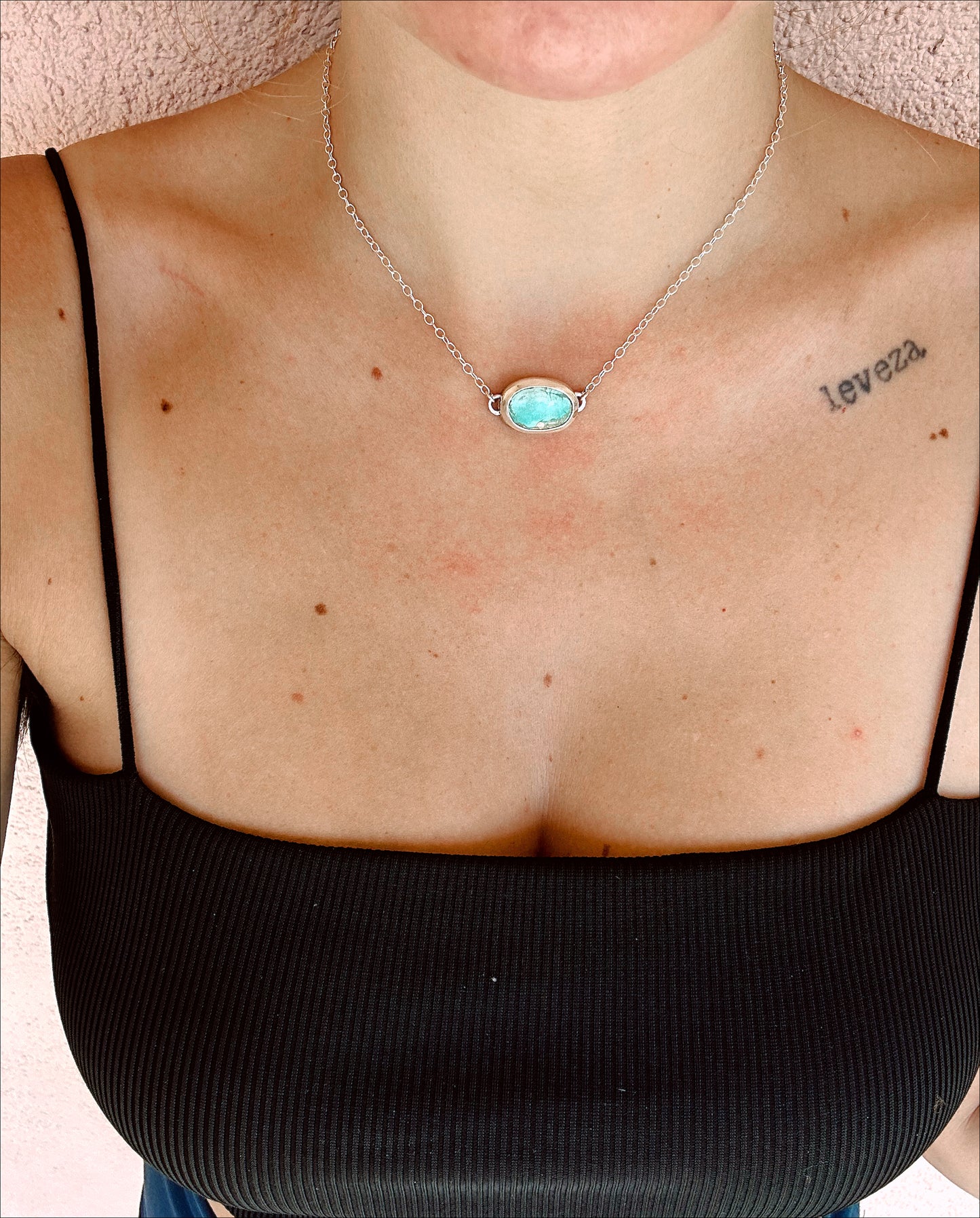 Amazonite Necklace/choker Sterling Silver .925