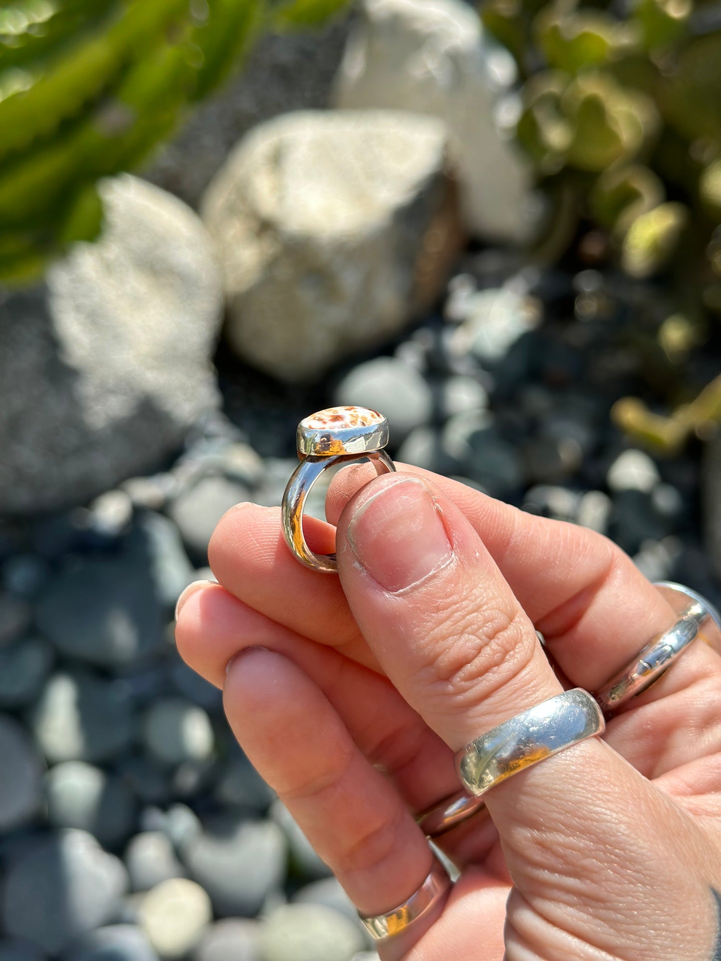 Ocean Jasper Chunky Ring .925