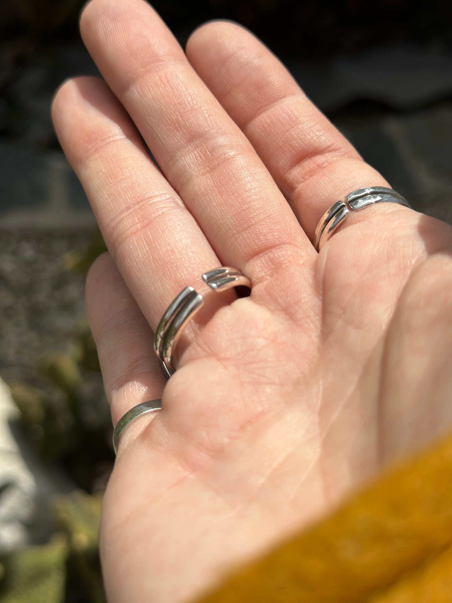 Royston Turquoise - Between the Lines - Adjustable Statement Ring .925