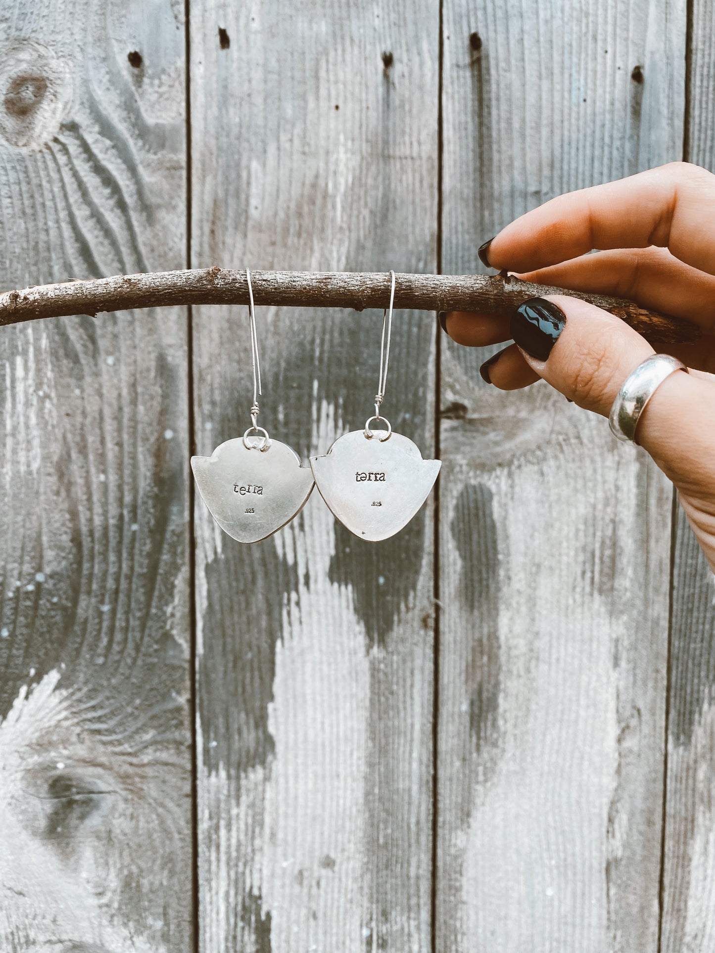 Yellow Ocean Earrings - Ocean Jasper, Sterling Silver .925