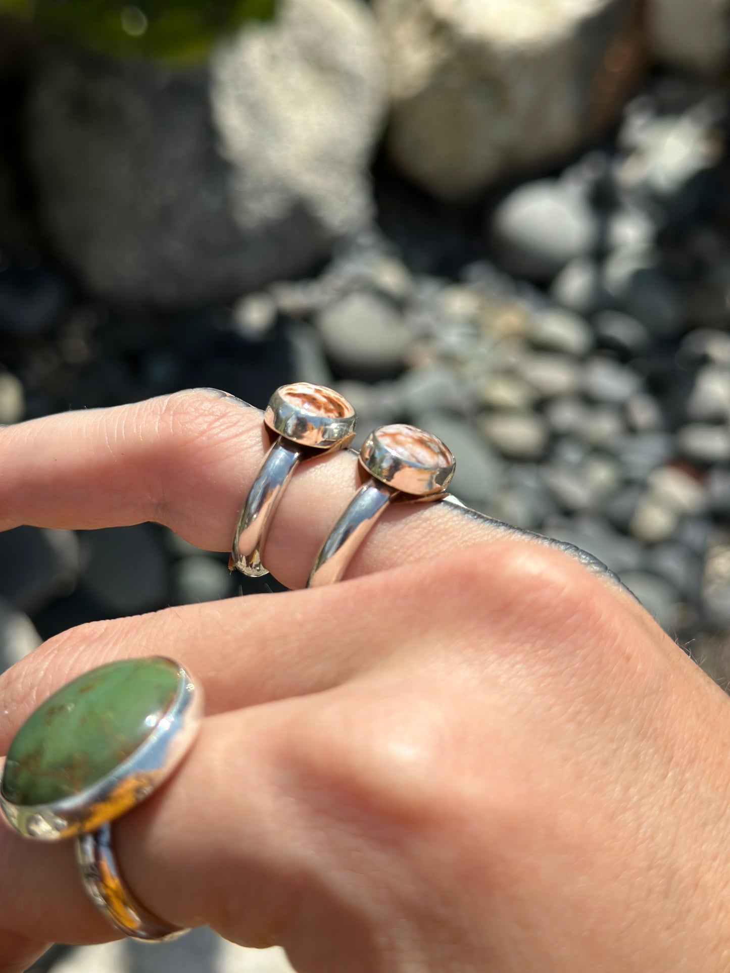 Ocean Jasper Chunky Ring .925