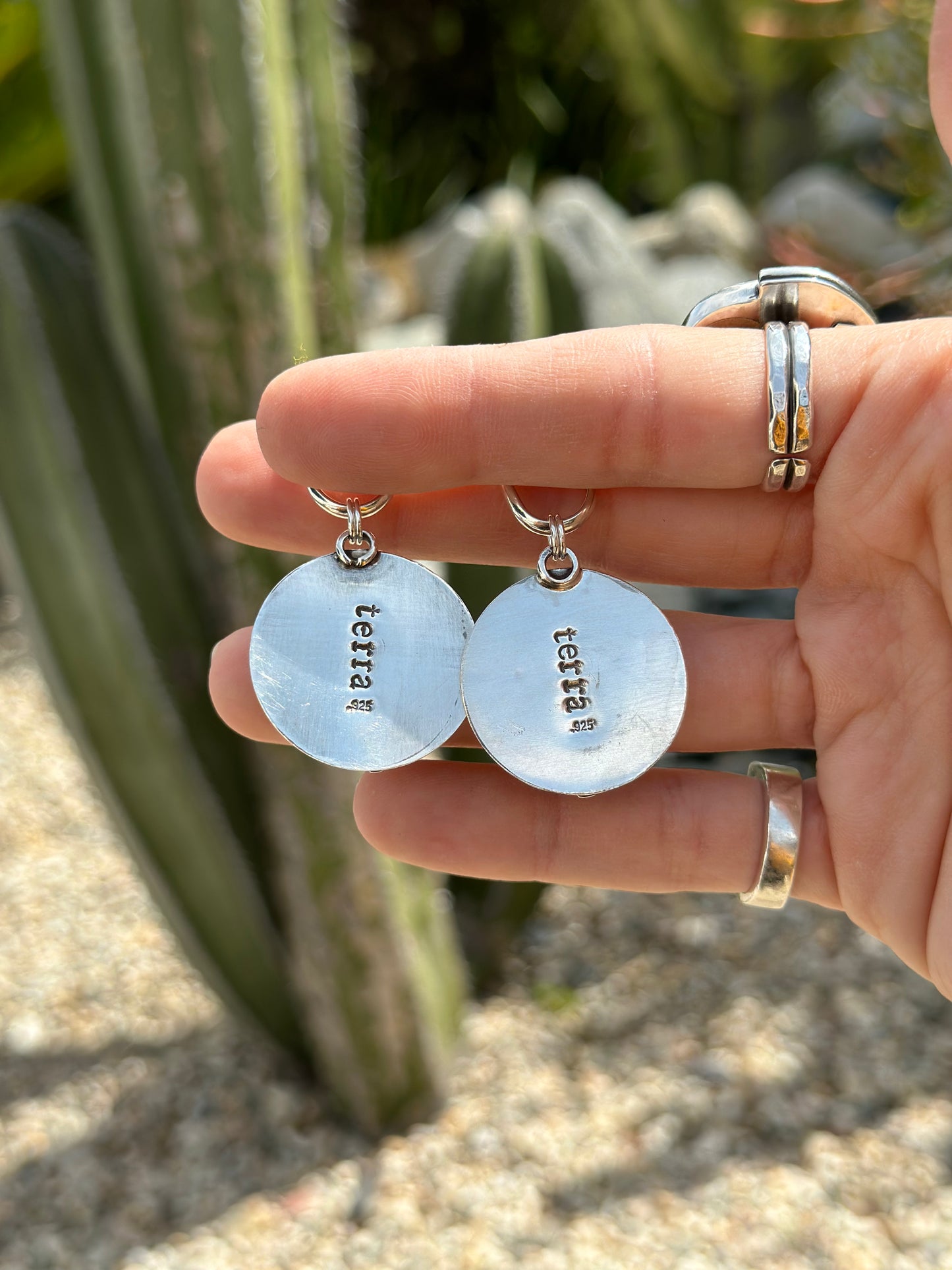 Kingman Turquoise Dangle Disc Turquoise