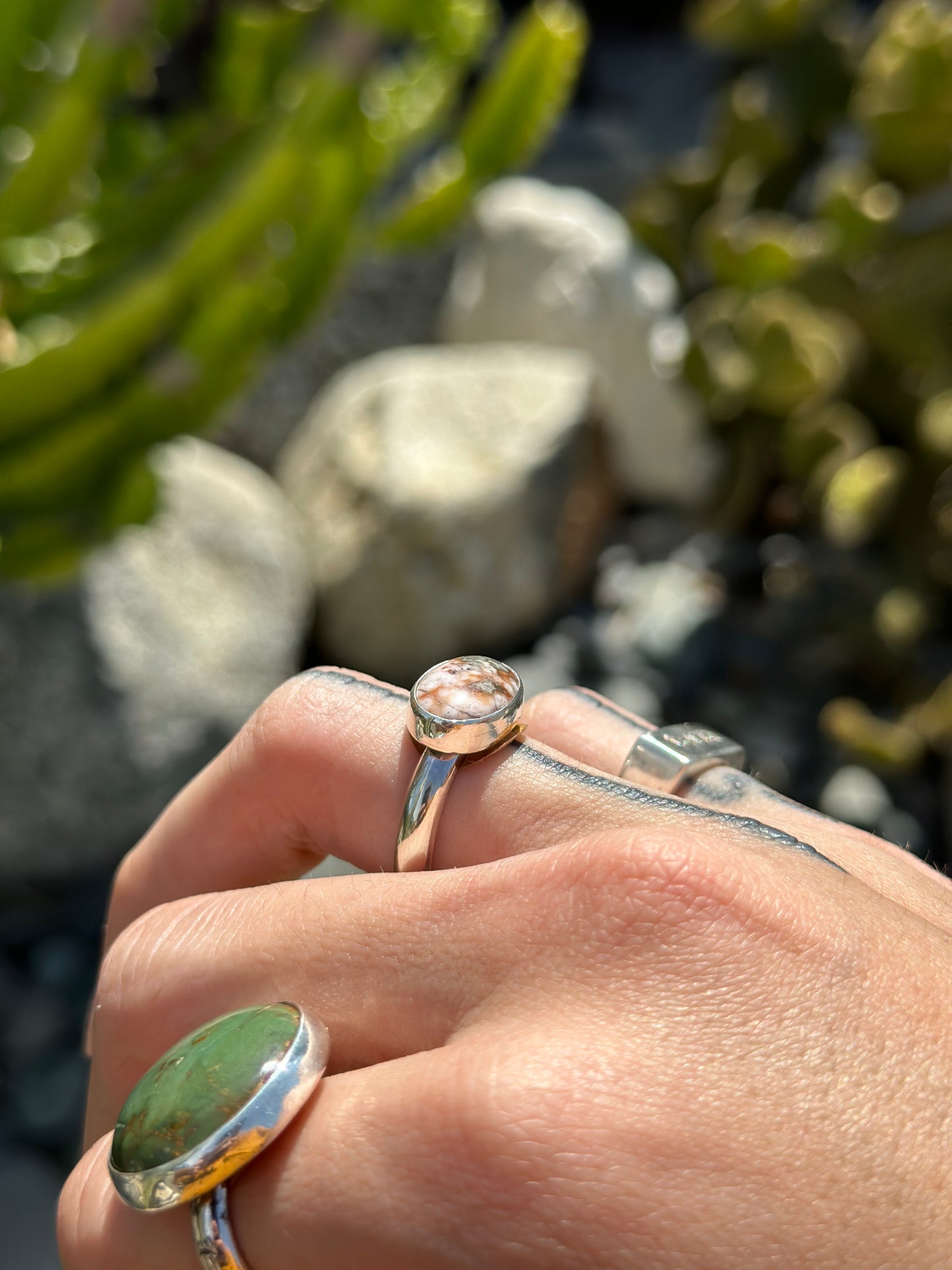Ocean Jasper Chunky Ring .925