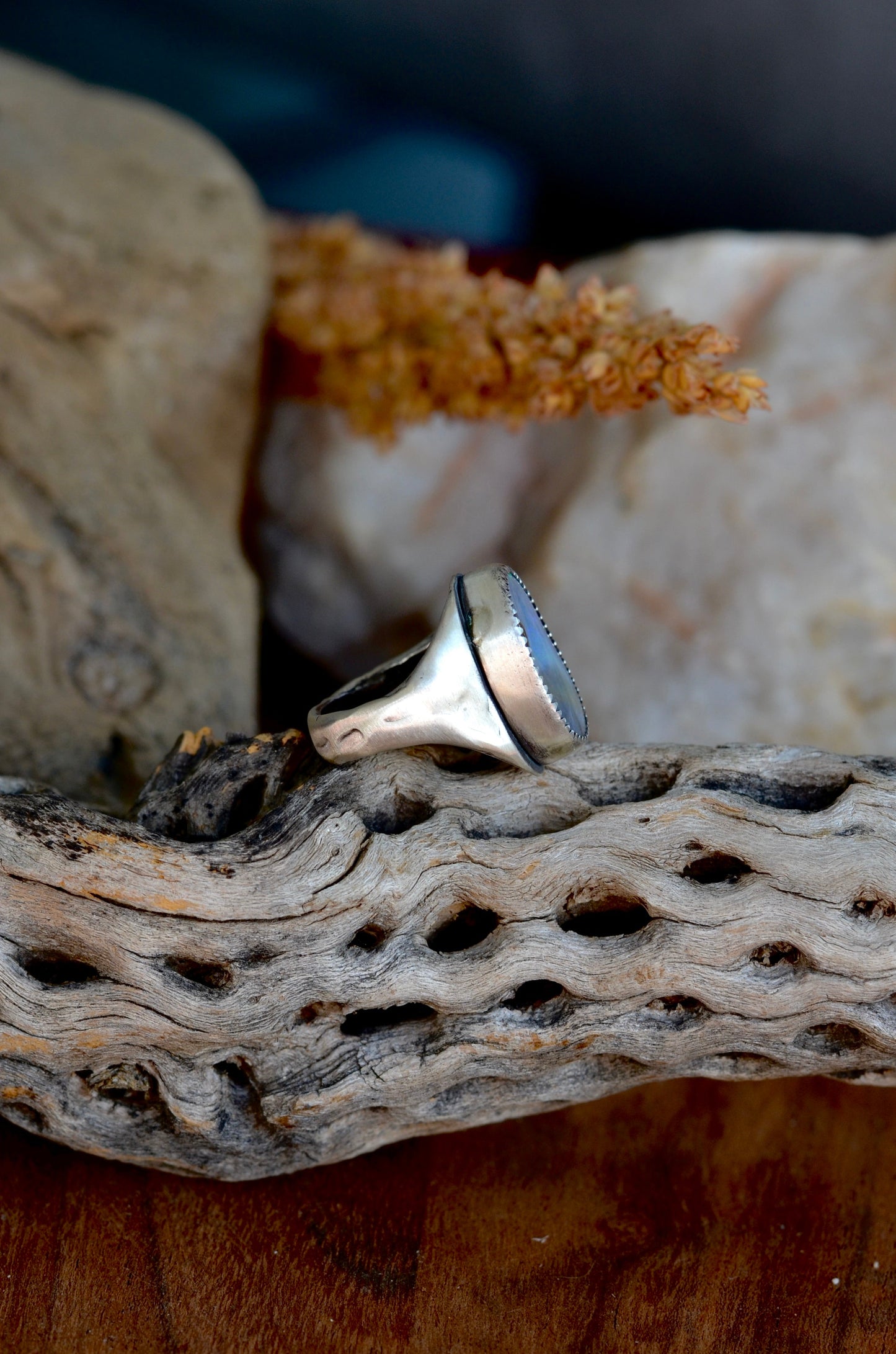 Sage Ring - Boulder Opal - Size 6 1/2