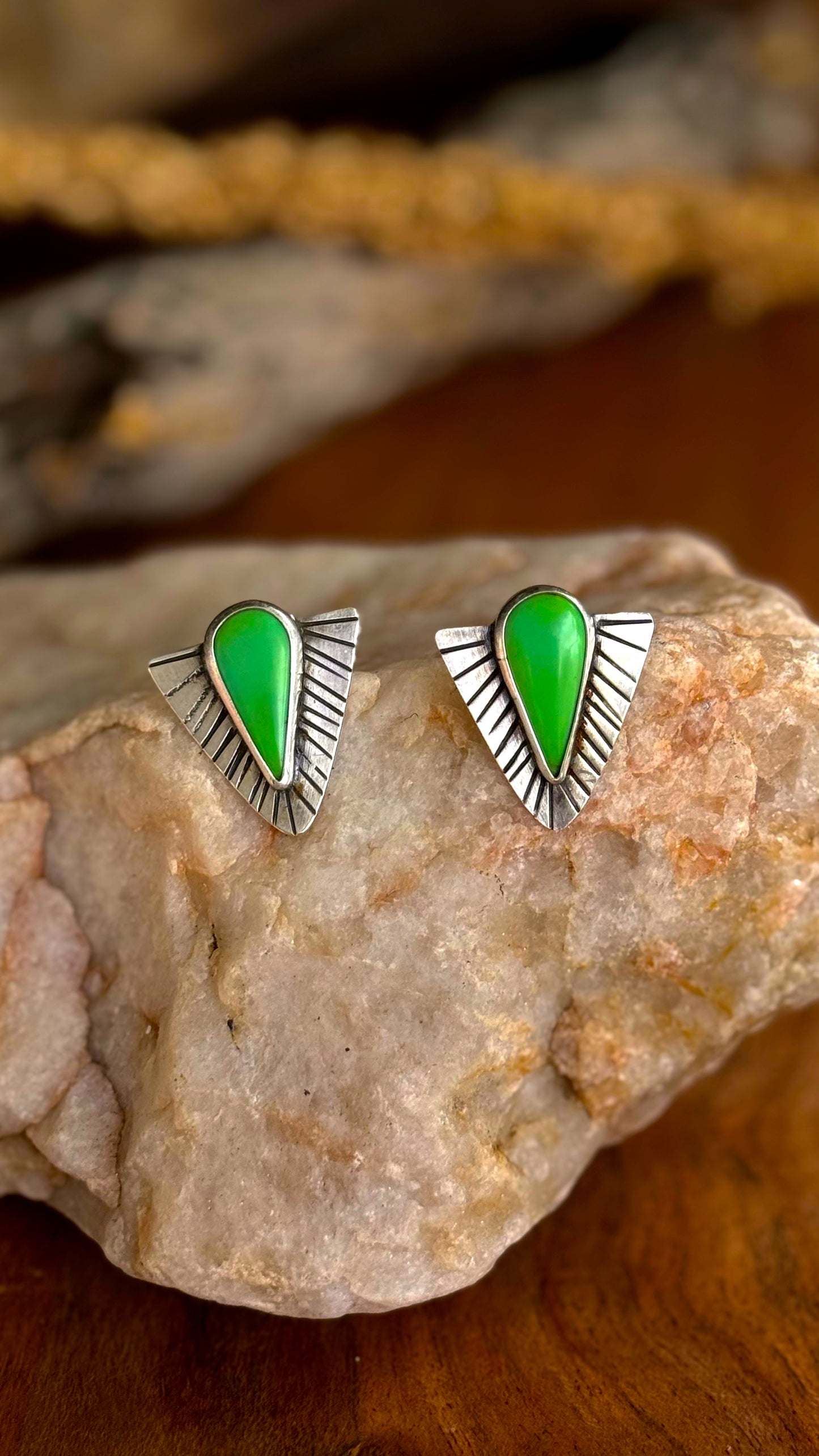 Gloria Studs - Sonoran Gold Turquoise