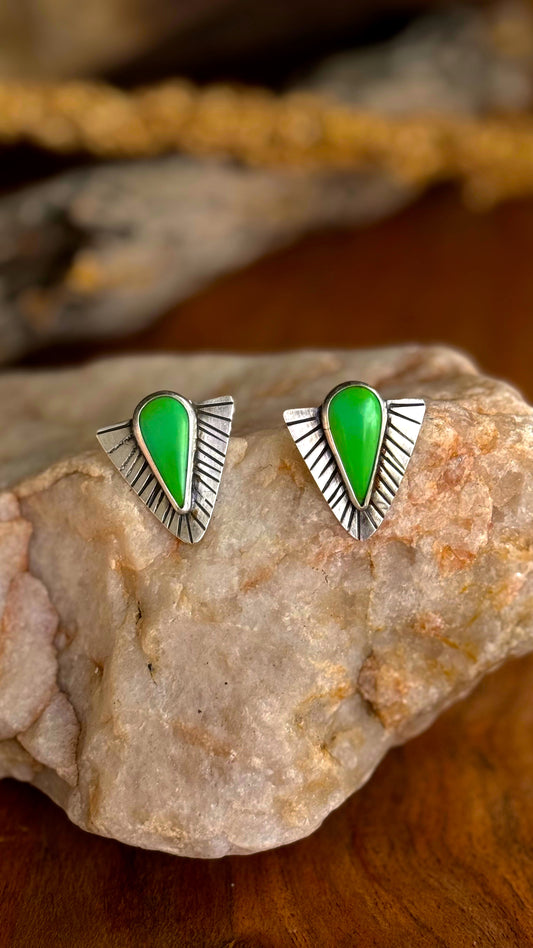 Gloria Studs - Sonoran Gold Turquoise