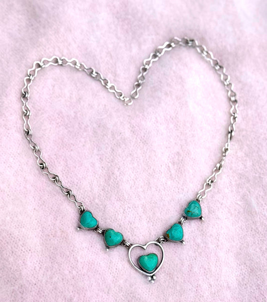 Nina Necklace - Kingman Turquoise
