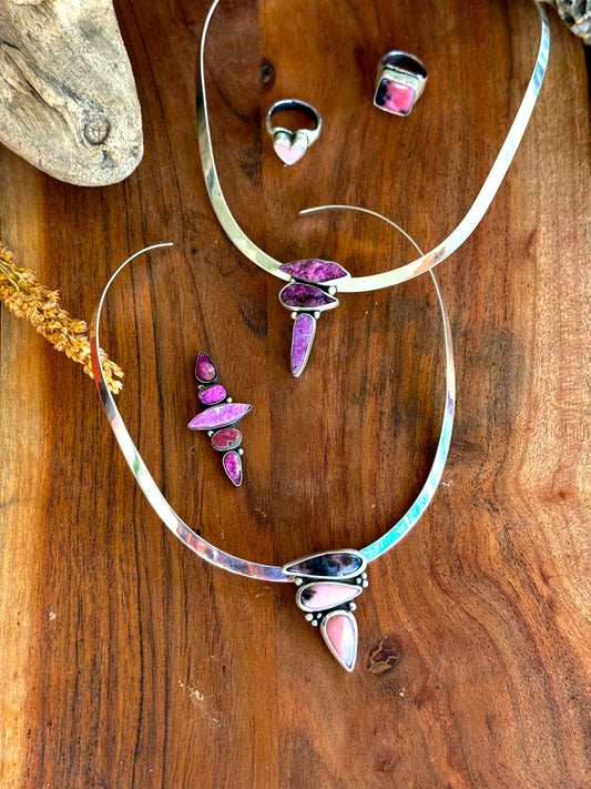 Anastacia Neck Cuff - Cobalto Calscite