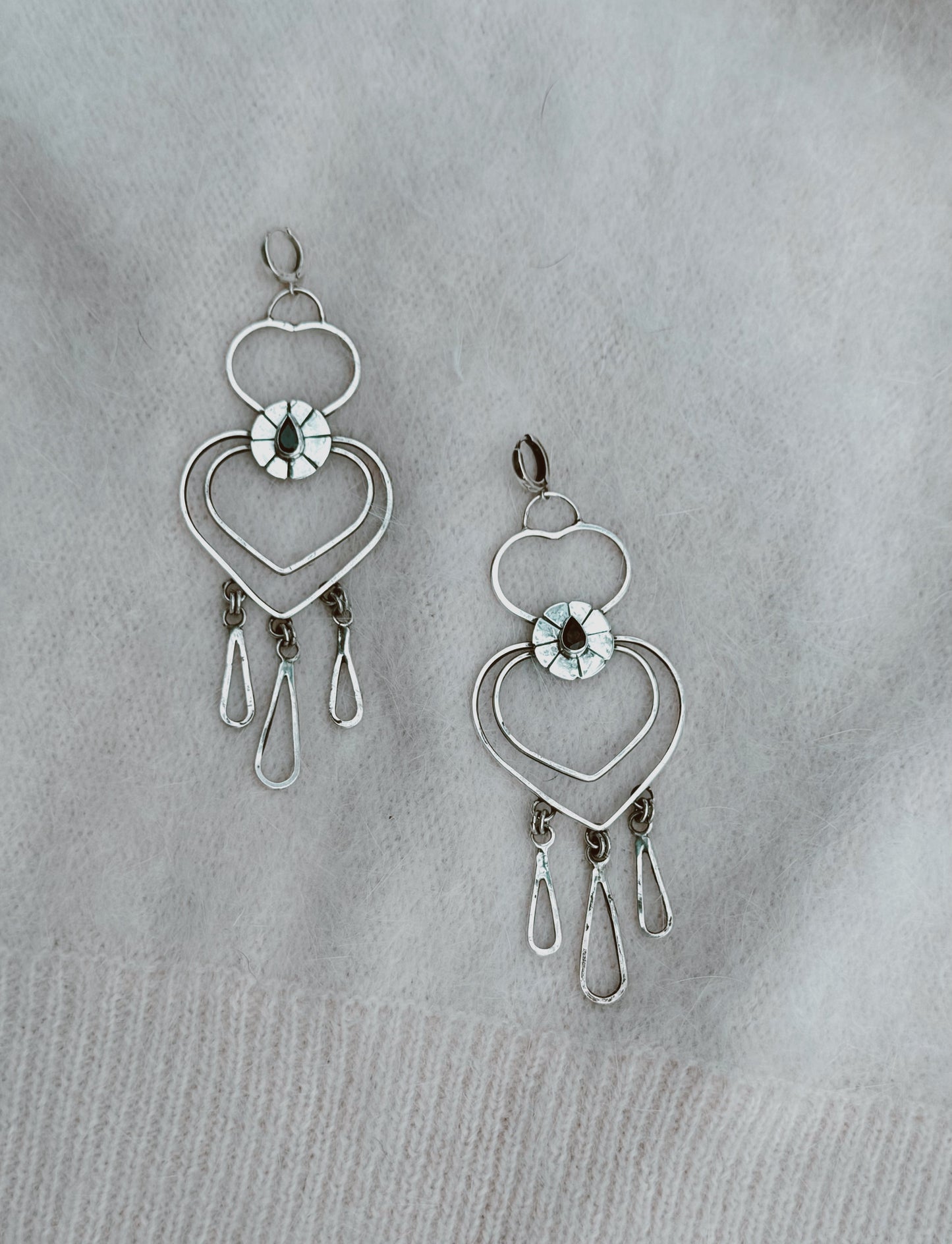 Rachel Earrings - Garnet