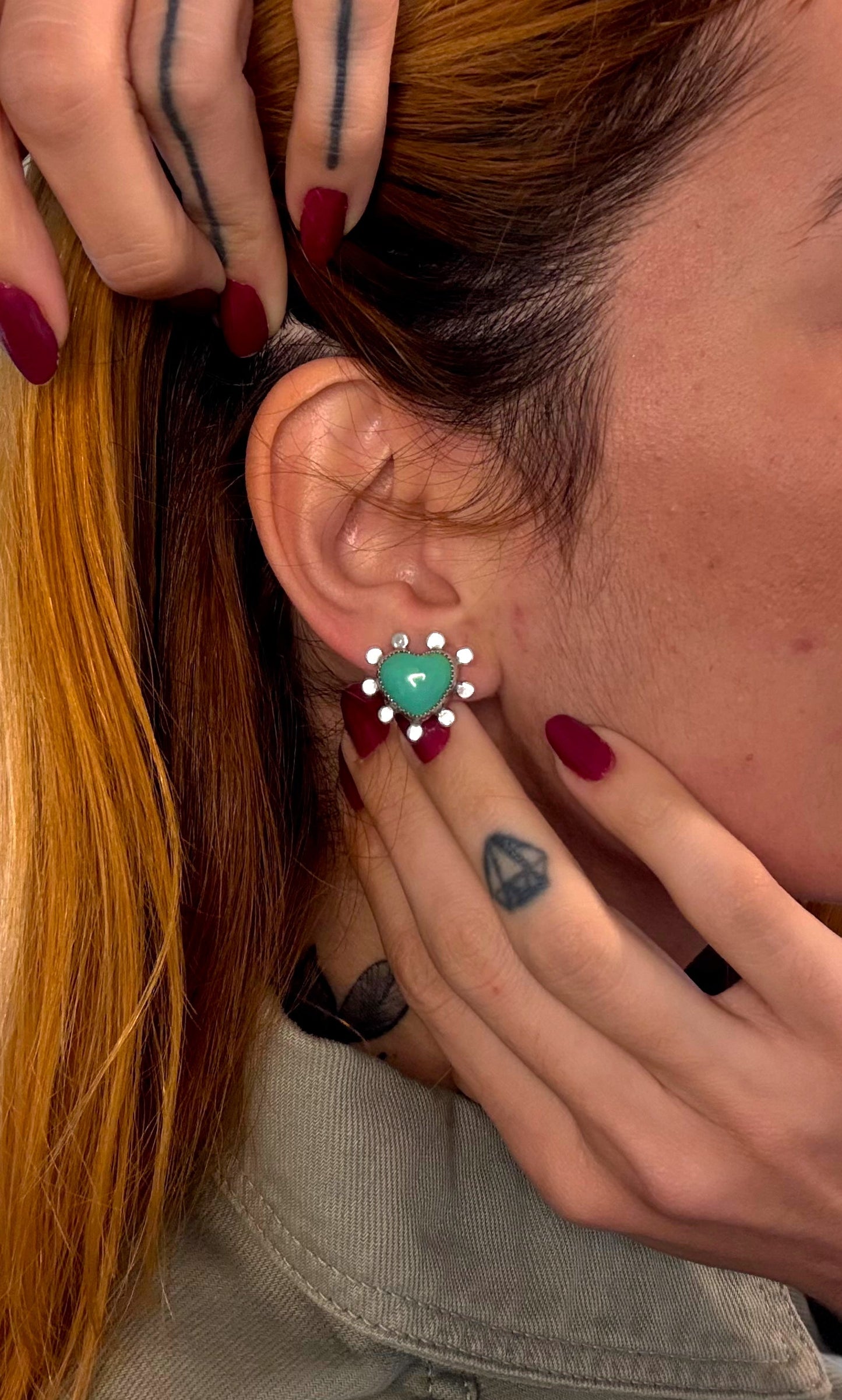 Bella Earrings - Kingman Turquoise