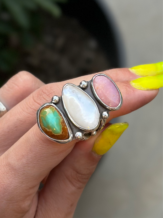 Olivia Statement Ring - Sterling Silver .925 SIZE 7
