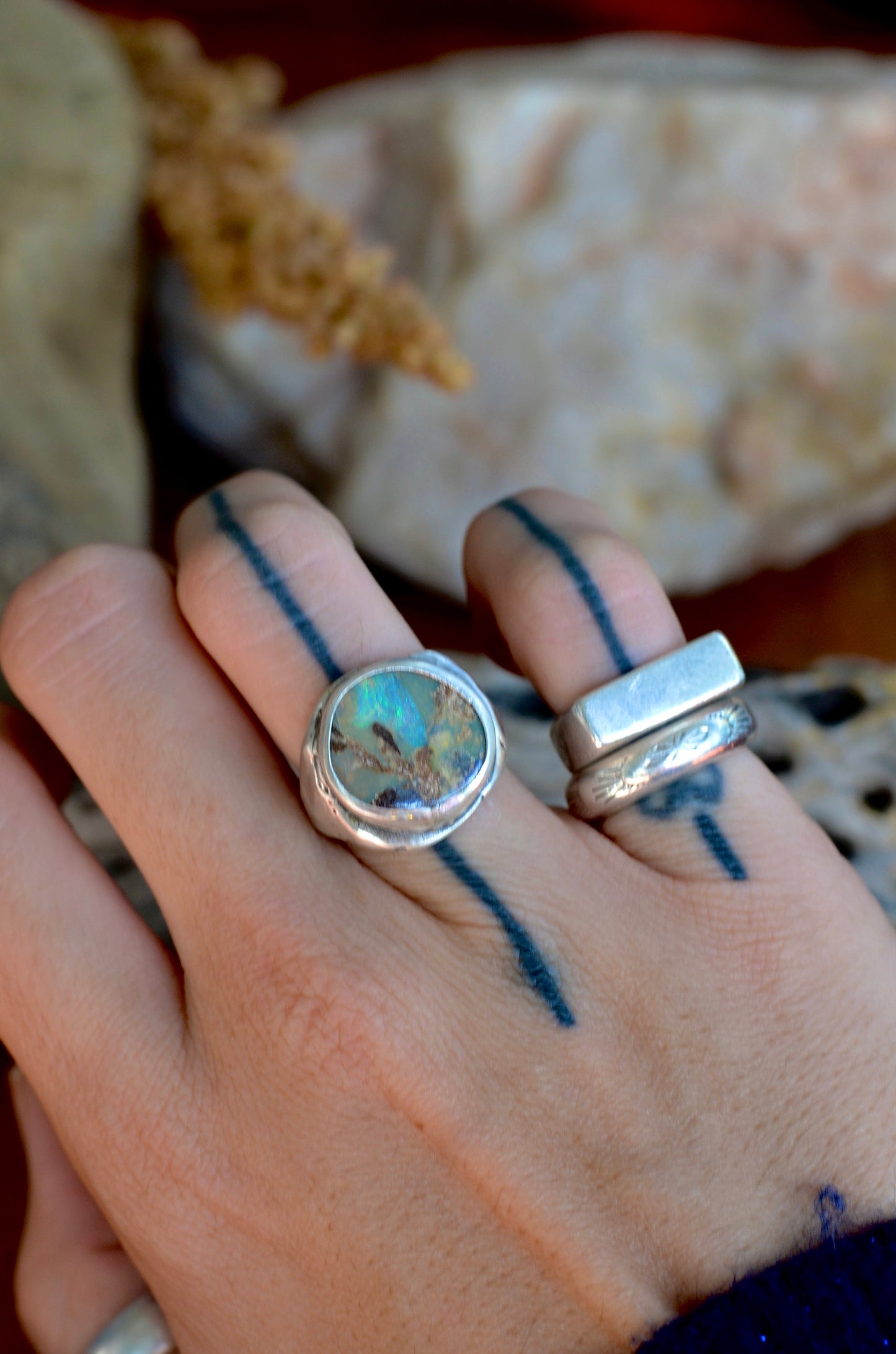 Sage Ring - Boulder Opal - Size 6