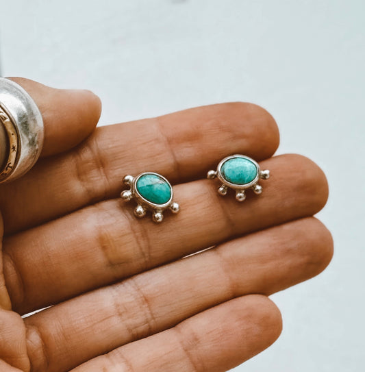 Pretty Lil Baby Studs - Turquoise