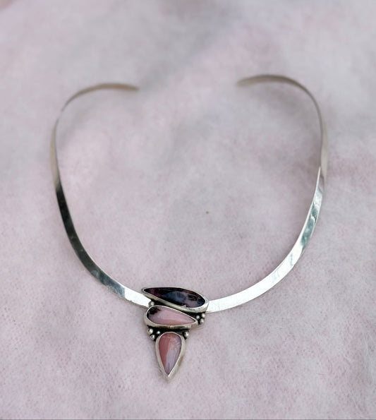 Anastacia Neck Cuff - Pink Opal